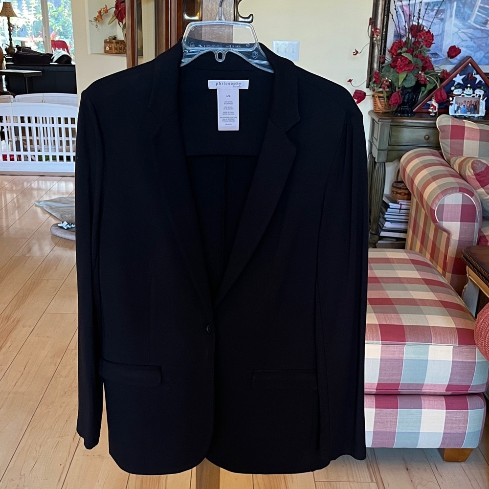 Philosophy Elegant Black Blazer size Large